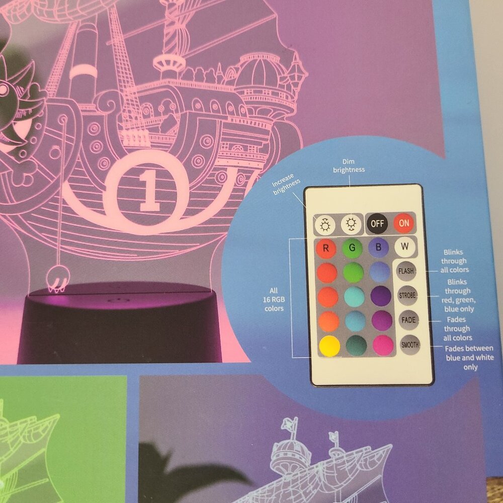 One Piece LED Figure Lamp Toei Animation Otahu Lamps New/Sealed - Picture 3 of 4